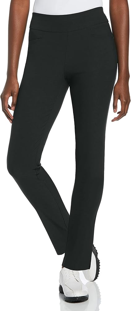 PGA TOUR Women's Pull-on Golf Pant with Tummy Control (Size X-Small-5X)