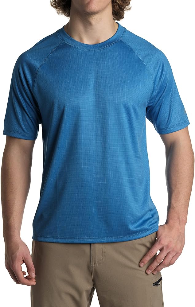 ZeroXposur Mens Sun Shirt UPF 50+ - Lightweight, Quick-Dry Swim Shirts for Men - Short-Sleeve Rash Guard for Men