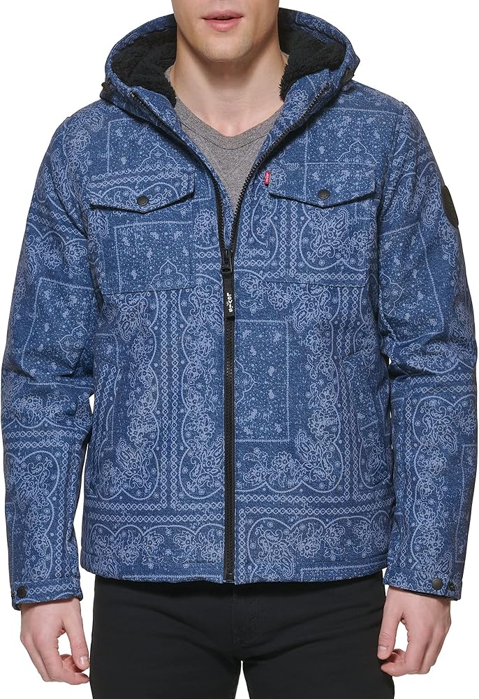 Levi's Men's Soft Shell Hooded Storm Coat (Regular & Big & Tall Sizes)