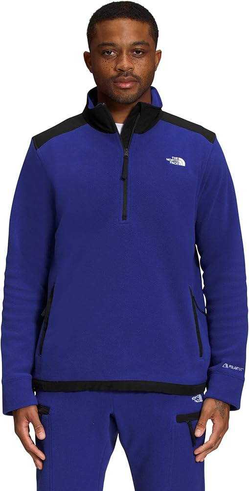 THE NORTH FACE Men's Alpine Polartec 200 ¼ Zip, Lapis Blue/TNF Black, X-Large