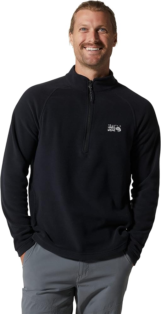 Mountain Hardwear Men's MHW Logo 1/4 Zip for Travel, Camping, and Casual Wear