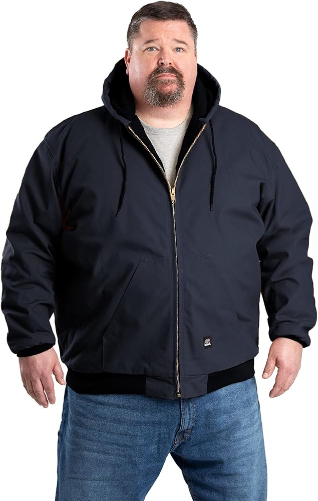 Berne Men's Heritage Duck Hooded Active Work Jacket