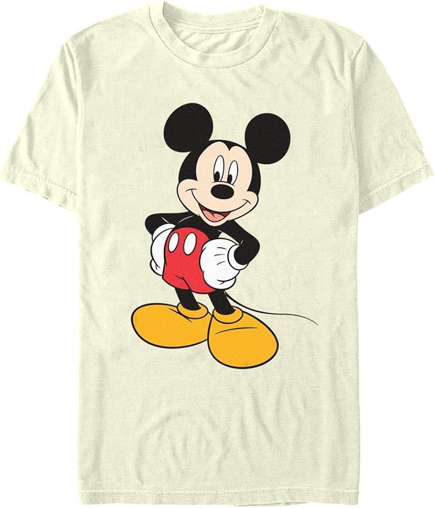 Disney Men's Classic Mickey Mouse Full Size Graphic Short Sleeve T-Shirt