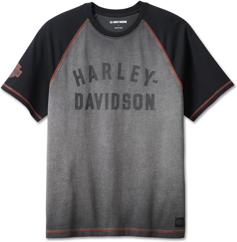 Harley-Davidson Men's Iron Bond Raglan Tee, Gray - 99001-23VM