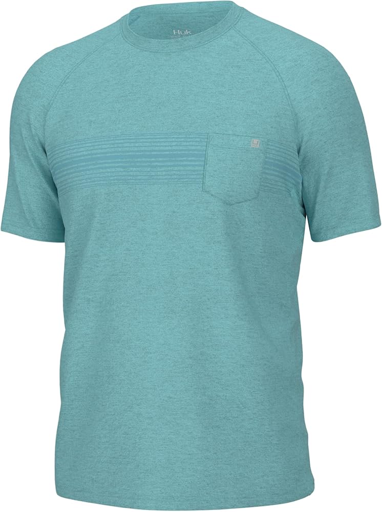 HUK Waypoint Short Sleeve Crew Pocket T-Shirt for Men