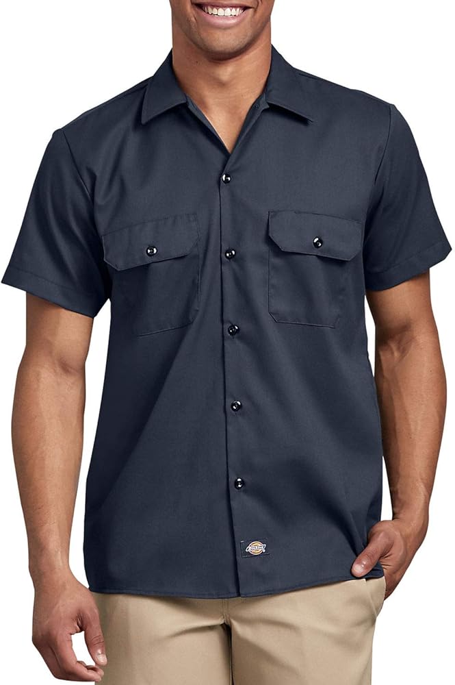 Dickies Men's Slim Fit Short Sleeve Work Shirt