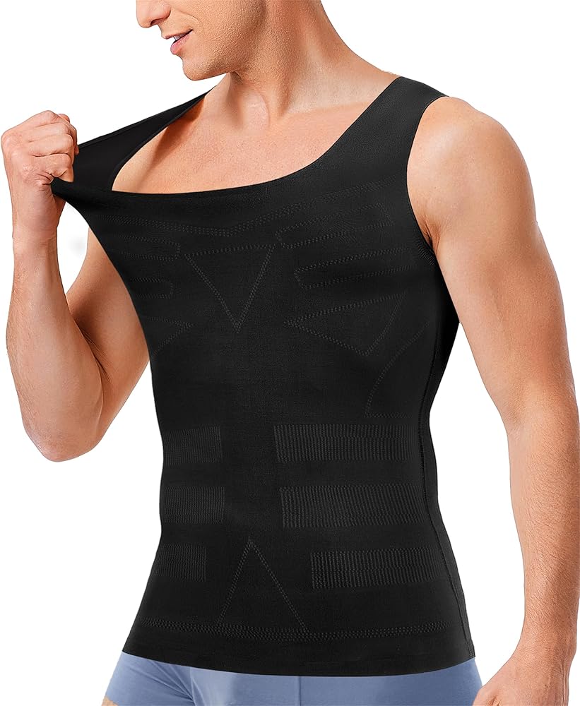 TAILONG Gynecomastia Compression Shirts for Men Shapewear Slimming Body Shaper Vest Sleeveless Tank Tops Fajas para Hombres