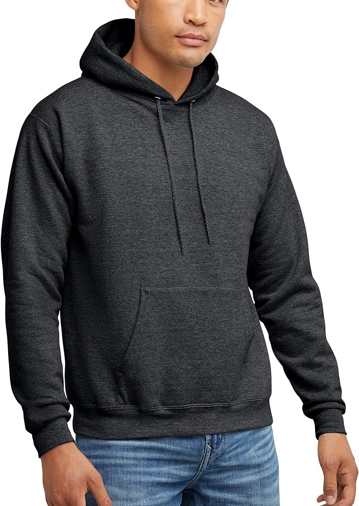 Hanes mens Ecosmart Hoodie, Midweight Fleece Sweatshirt, Pullover Hooded Sweatshirt for Men