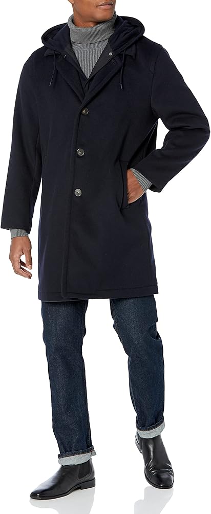 Vince Men's Mixed Media Mac Coat