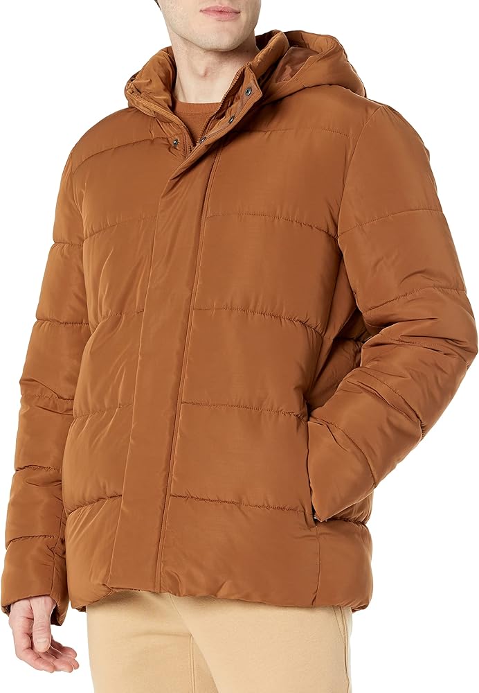 Amazon Aware Men's Recycled Polyester Hooded Puffer Jacket