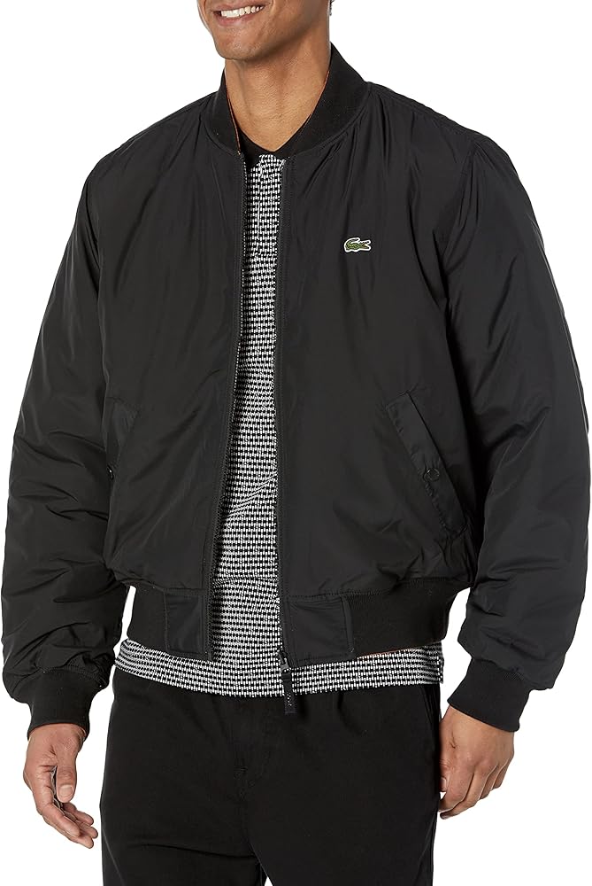 Lacoste Men's Taffeta Light Padded Classic Bombder Jacket