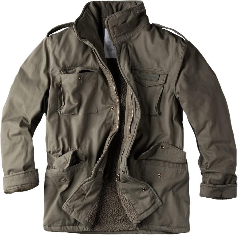 Surplus Men's Paratrooper Winter Jacket Olive Washed