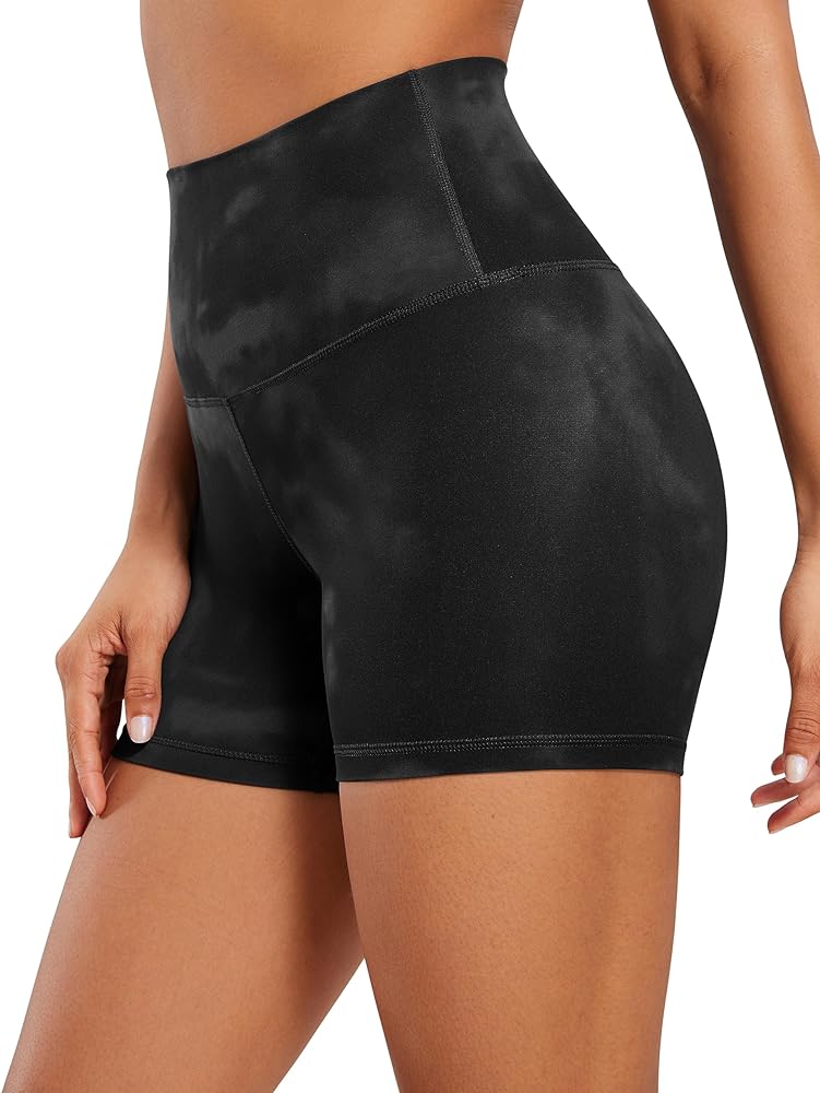 CRZ YOGA Womens Butterluxe Biker Shorts 4'' - High Waisted Booty Workout Volleyball Yoga Spandex