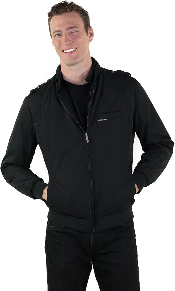 Members Only Men's Iconic Racer Quilted Lining Jacket |Slim Fit|