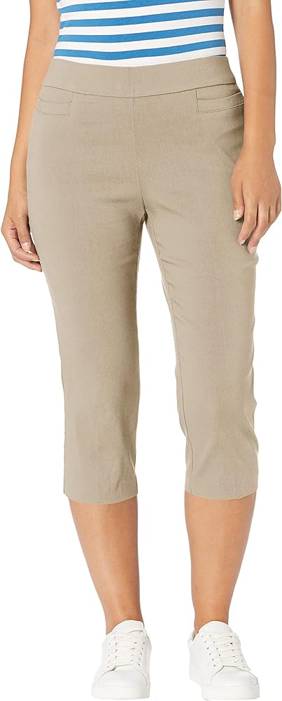 Briggs New York Womens Pull On Capri L Pocket