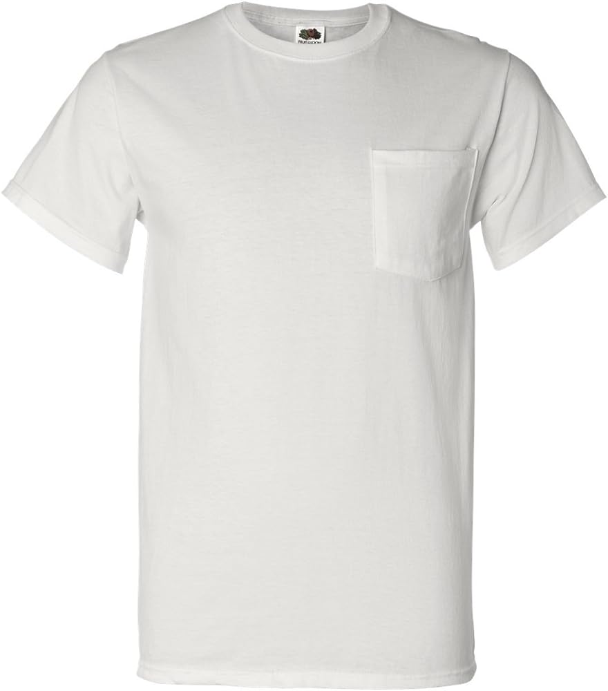 Fruit of the Loom 100% Heavy Cotton HD Pocket T-Shirt, ATHLETIC HEATHER