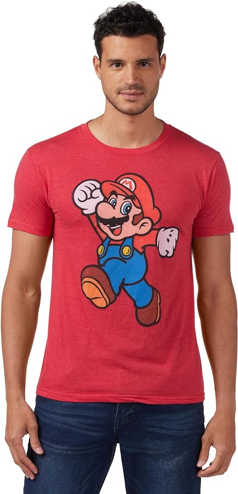 Nintendo Men's Super Mario Jump Pose T-Shirt