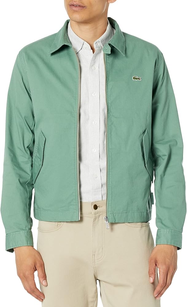 Lacoste Men's Long Sleeve Solid Full Zip Jacket