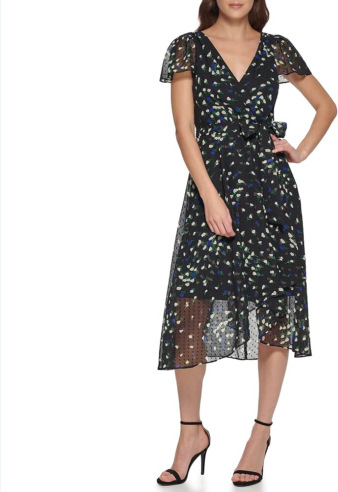 DKNY Womens Midi Dress