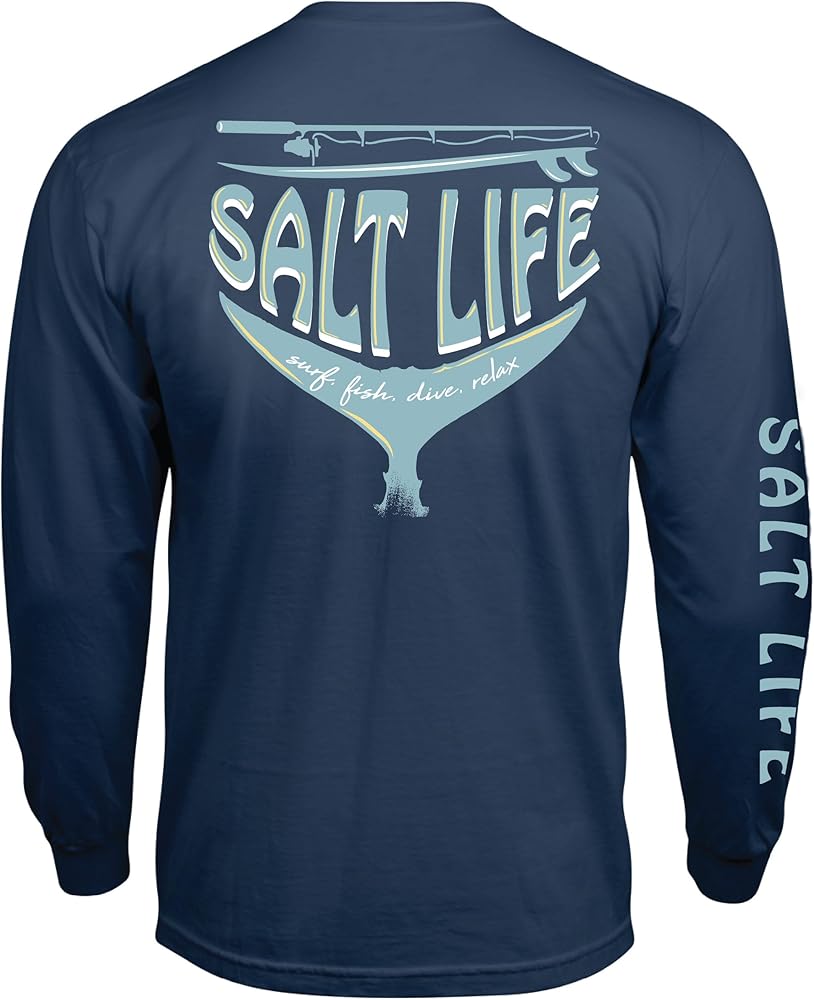 Salt Life Men's Sl Reel Long Sleeve Tee