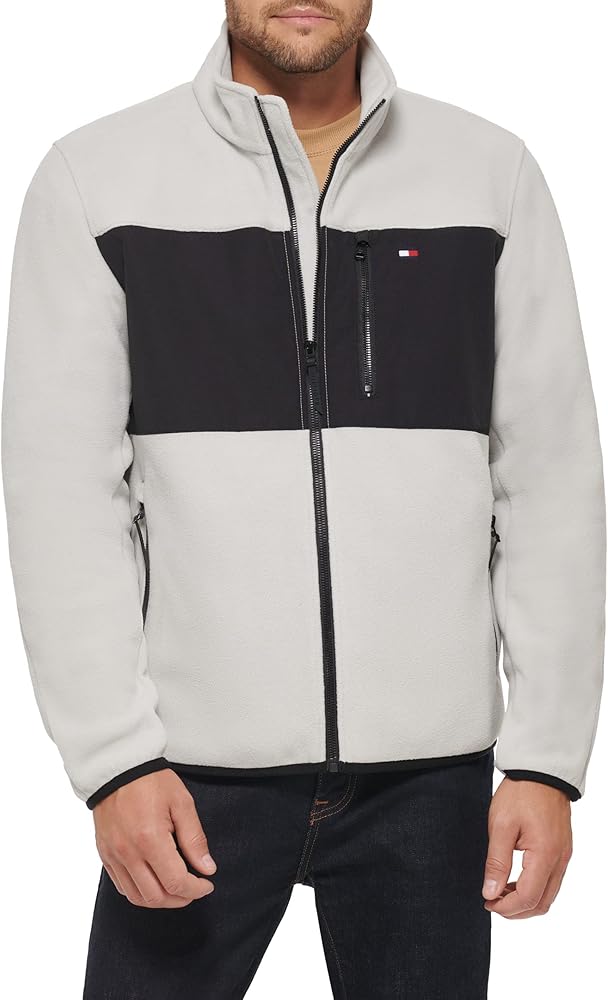 Tommy Hilfiger Men's Polar Fleece Zip Front Jacket