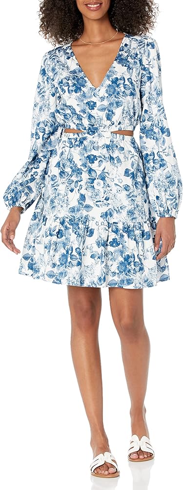 The Drop Women's Sita Short Cutout Cotton Sateen Dress