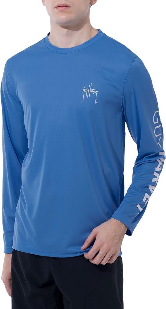 Guy Harvey Men's Long Sleeve Performance Sun Protection Shirt UPF 50+