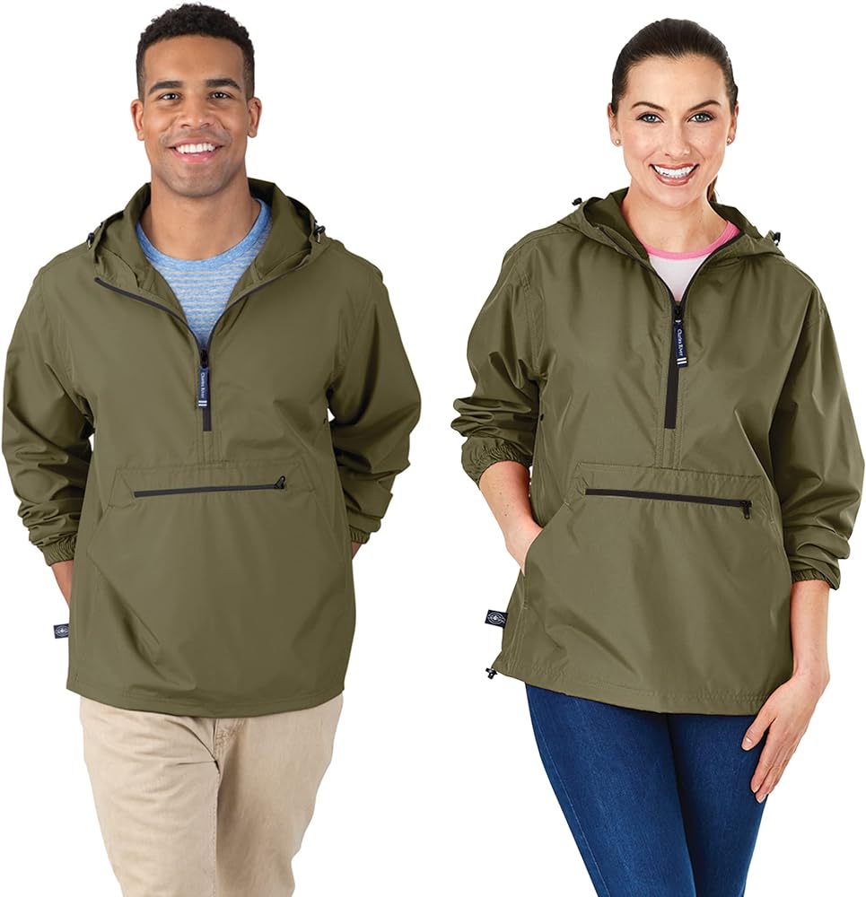 Charles River Apparel Pack-n-go Windbreaker Pullover Hooded Jacket