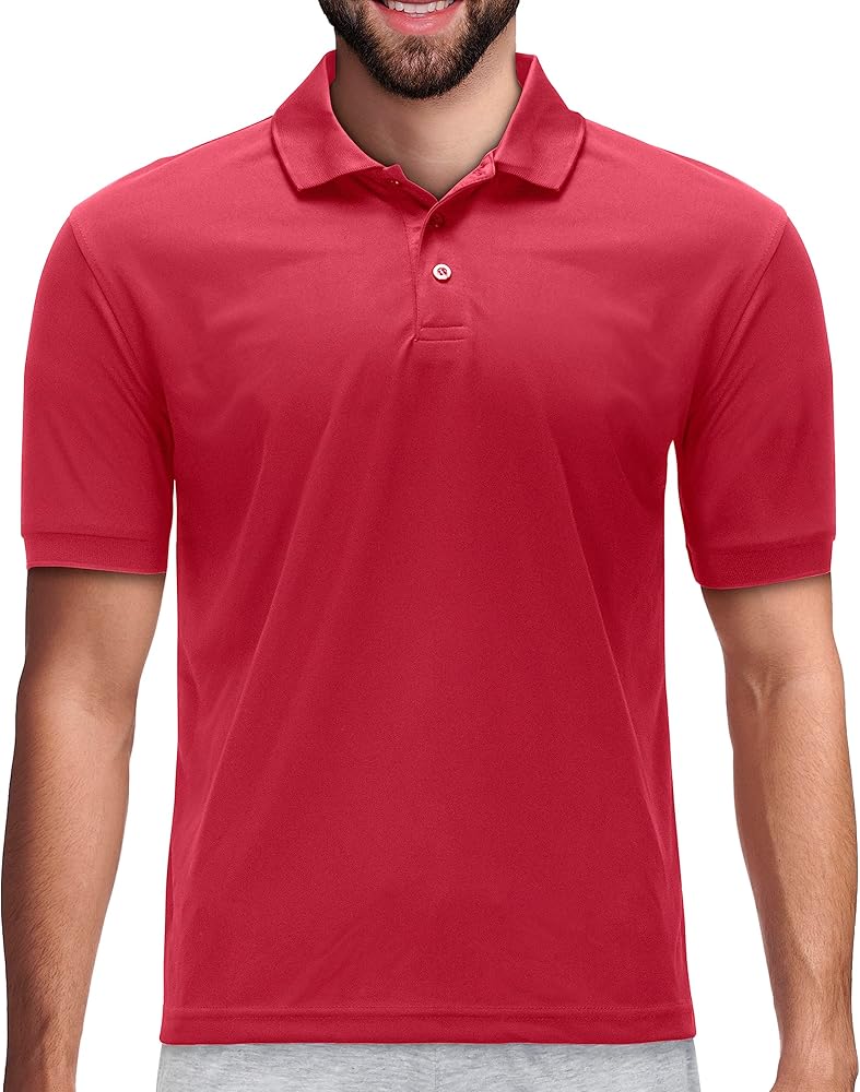 Premium Wear Men's High Moisture Wicking Polo T Shirts