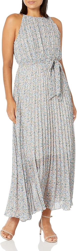 Buffalo David Bitton Women's Twirl Away Pleated Tie Waist Dress