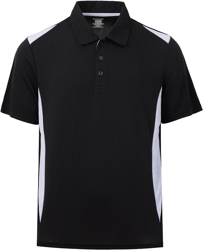 Men's Golf Polo Shirts,Short Sleeve Moisture Wicking Performance Polo Shirts