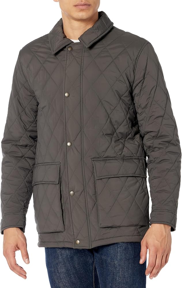 Cole Haan Men's Quilted Rain Jacket