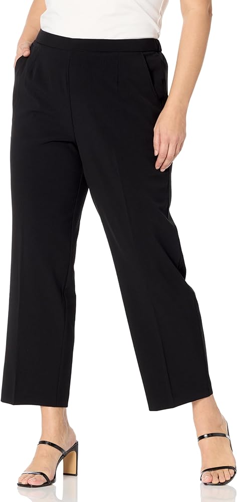 Briggs New York Women's Petite Pull on Dress Pant Average & Short Length