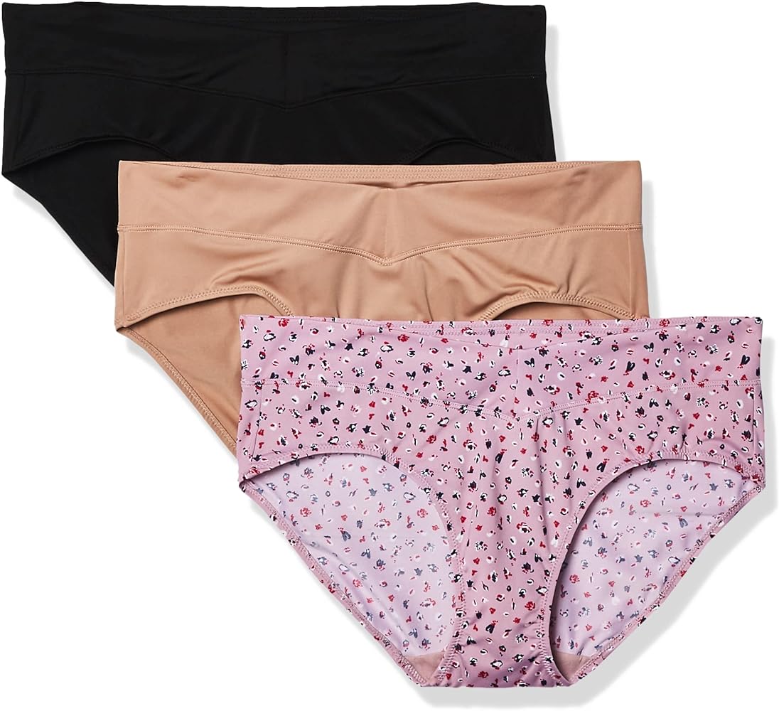 Warner's Women's Blissful Benefits No Muffin Top 3 Pack Hipster Panties