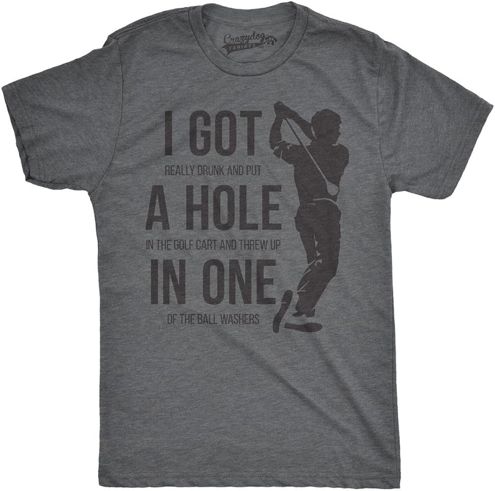 Mens Funny Golfing T Shirts with Sarcastic Sayings Novelty Golf Tees for Guys