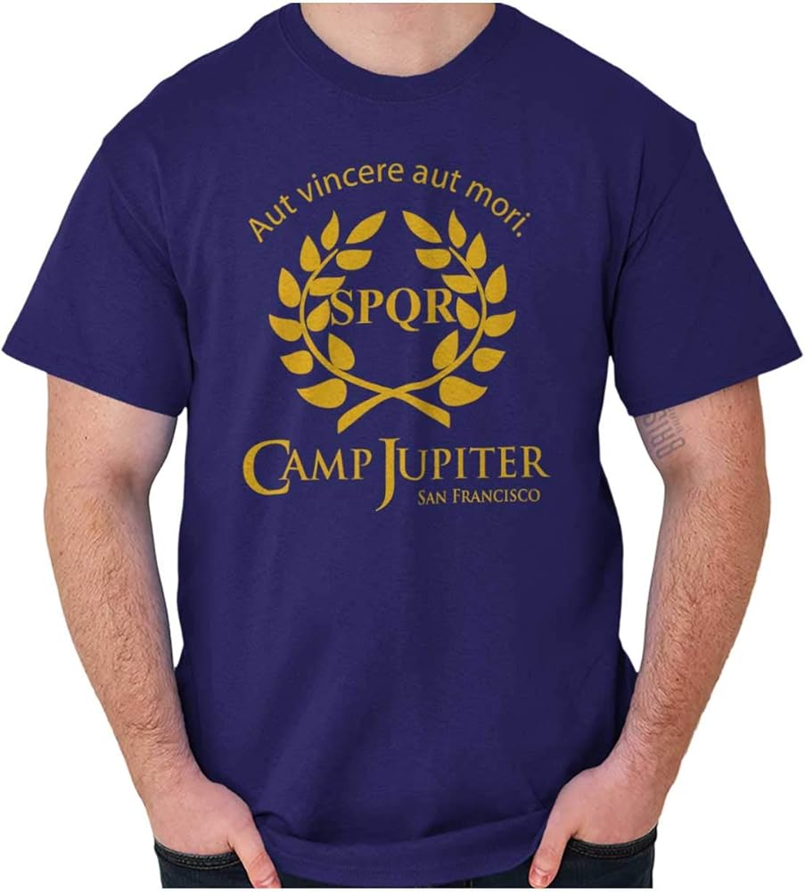 Brisco Brands Camp Jupiter SPQR Greek Mythology Graphic T Shirt Men or Women