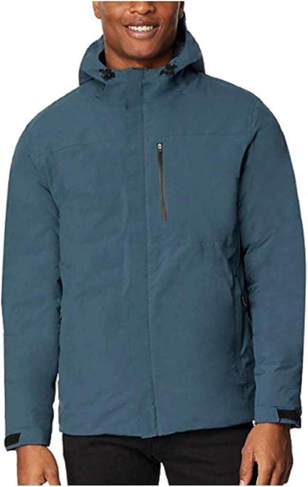 32 DEGREES Men's Waterproof Winter Jacket (Blue, X-Large)