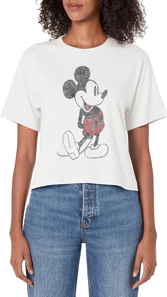 Disney Mickey & Friends Mickey Mouse Vintage Portrait Women's Crop Top