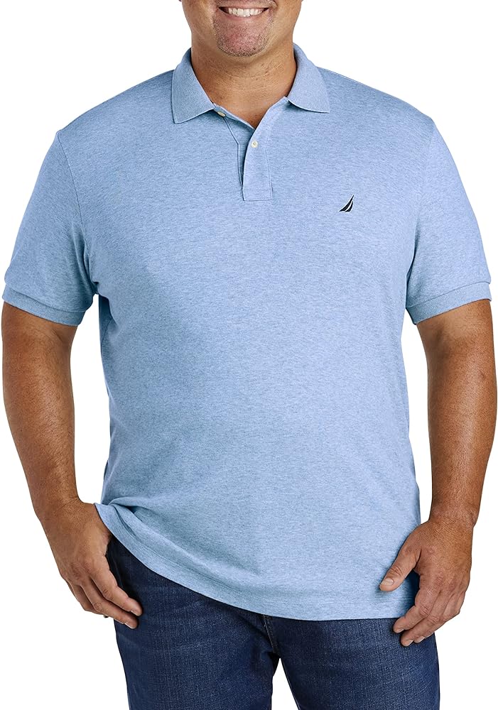 Nautica Men's Classic Fit Short Sleeve Solid Soft Cotton Polo Shirt