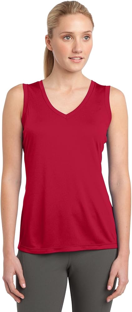 Sport-Tek Women's Competitor V-Neck Sleeveless T-Shirt