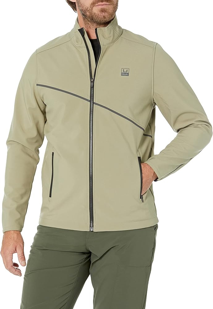 HUK Men's Crosslake Windblock Jacket, Water Resistant & Wind Proof