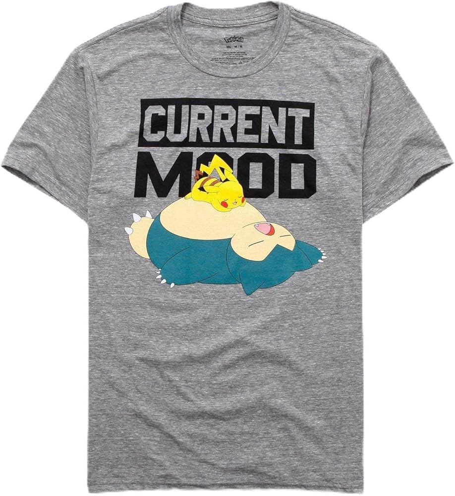 Pokemon Current Mood Pikachu Snoralax T-Shirt