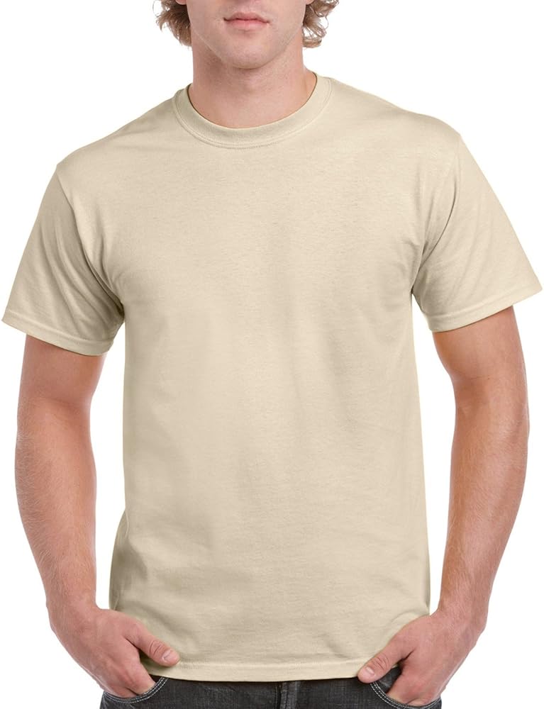 Gildan Men's G2000 Ultra Cotton Adult T-shirt, Sand, Medium