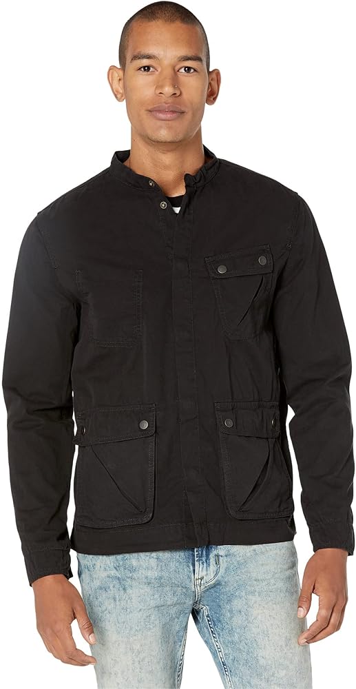 John Varvatos Men's Dom Jacket-Inspired M65, Concealed Cf Snap Clo