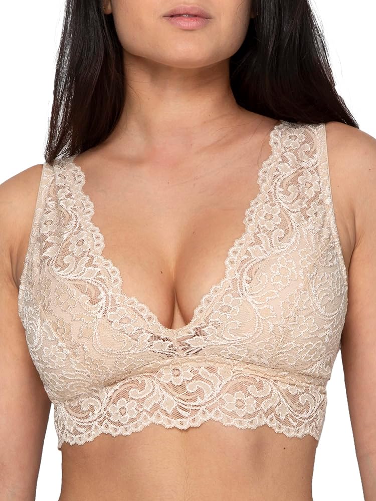 Smart & Sexy Signature Lace Deep V, Wireless Bralette for Women, available in Multi Packs