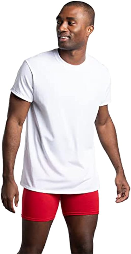 Fruit of the Loom Men's Lightweight Active Cotton Blend Undershirts