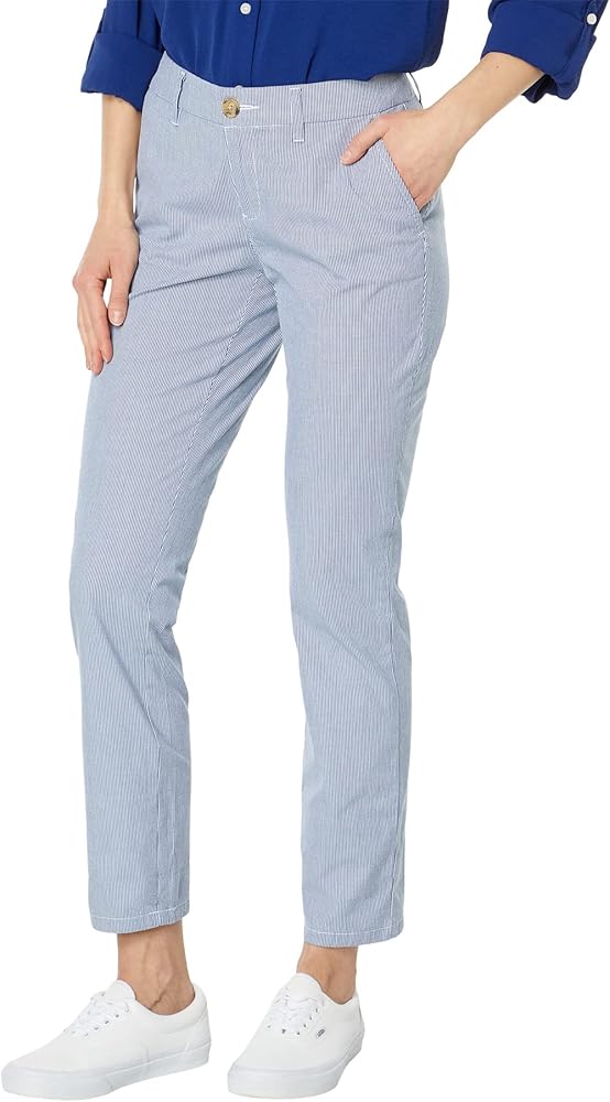 Tommy Hilfiger Women's Hampton Chino Pants – Lightweight Pants With Relaxed Fit