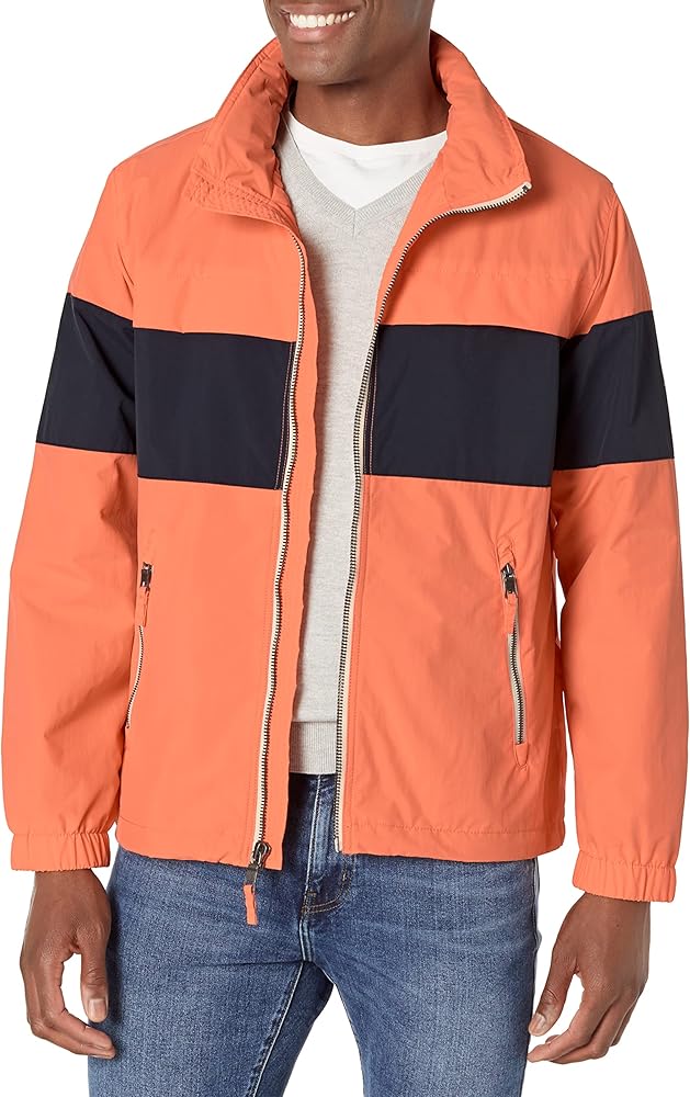 Nautica Men's Colorblock Hooded Jacket