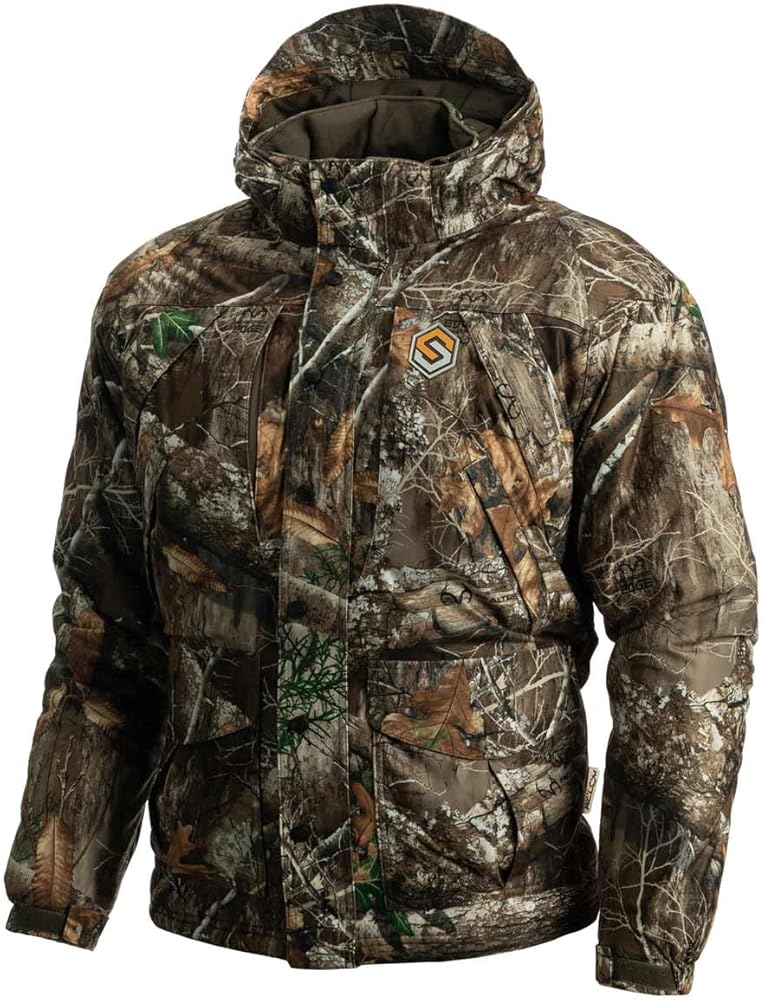 ScentLok Alpha Elite Waterproof Insulated Camo Hunting Jacket, Hunting Clothes for Men