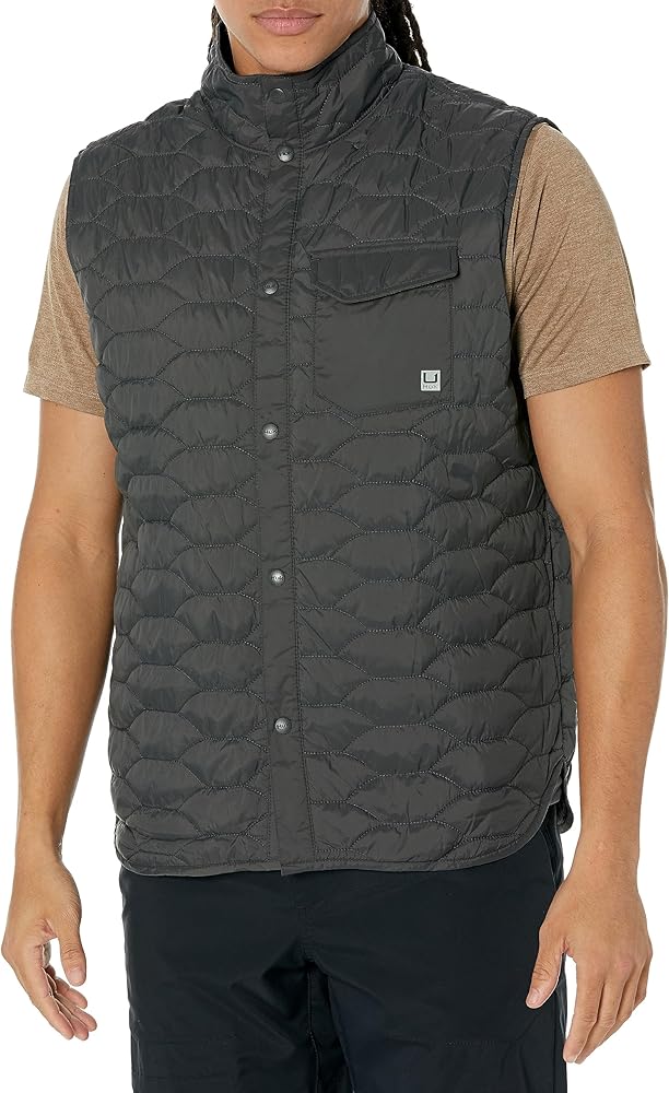 HUK Men's Tarpon Quilt, Insulated Performance Nylon Vest